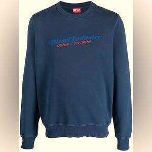 NWT Diesel Industry Logo Cotton Sweatshirt
